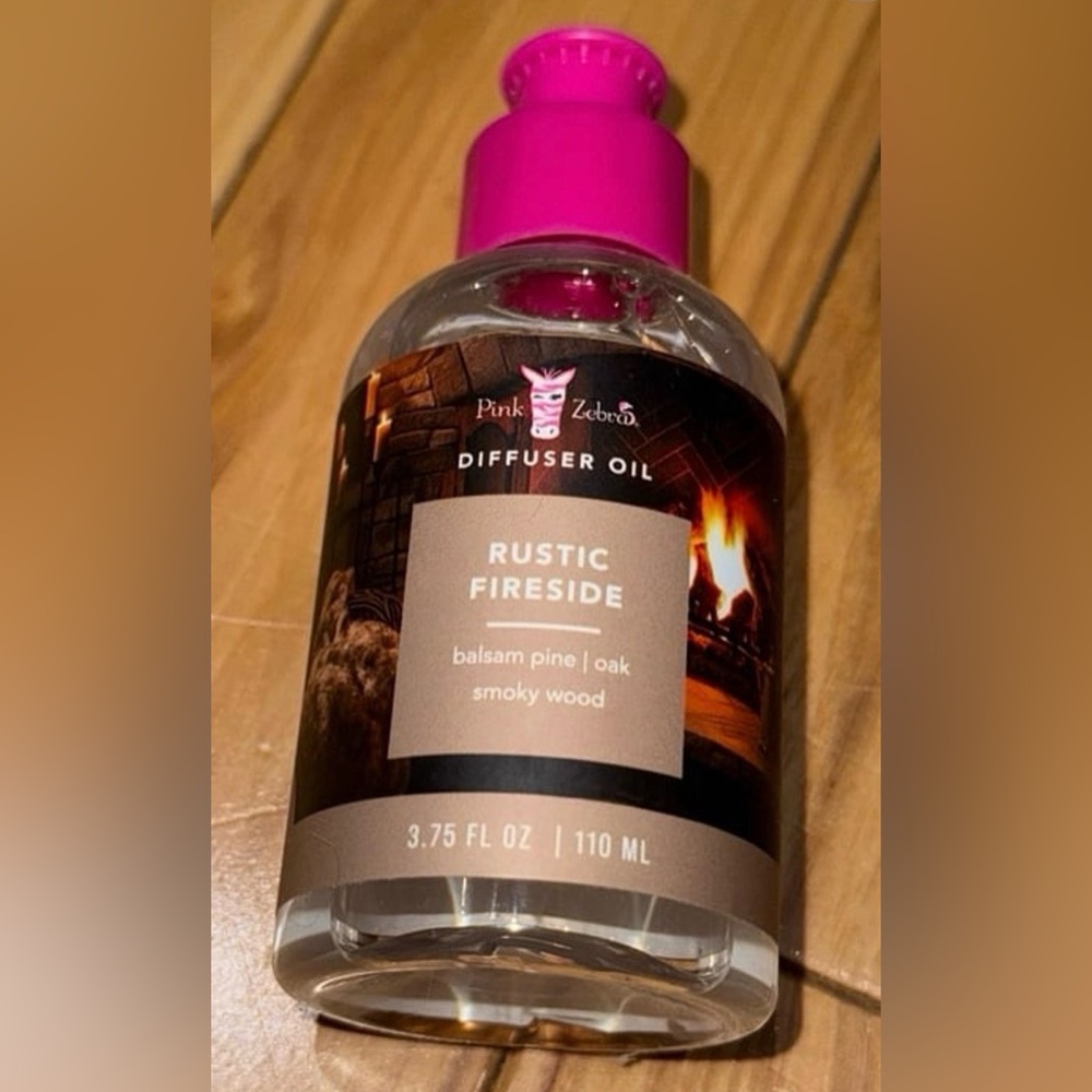 Pink Zebra Rustic Fireside Diffuser Oil - Pink and Brown Design